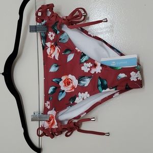 Cupshe Floral Swim Bottom Beach Resortwear Vacation